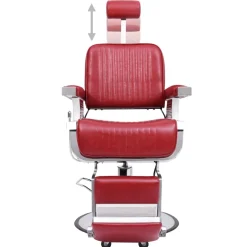 vidaXL Kappersstoel 68x69x116 cm kunstleer rood