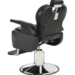 vidaXL Kappersstoel 72x68x98 cm kunstleer zwart