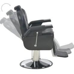 vidaXL Kappersstoel 72x68x98 cm kunstleer zwart