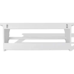 vidaXL Kapstok barokstijl MDF wit