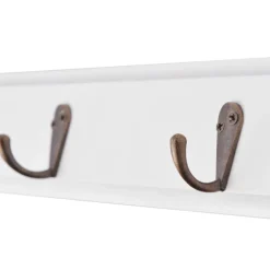 vidaXL Kapstok barokstijl MDF wit