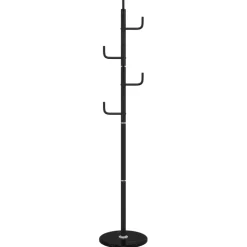 vidaXL Kapstok 183 cm gepoedercoat ijzer zwart