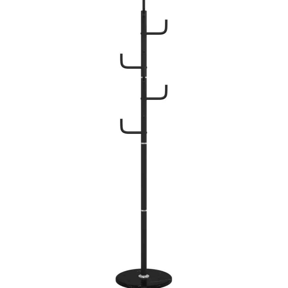 vidaXL Kapstok 183 cm gepoedercoat ijzer zwart