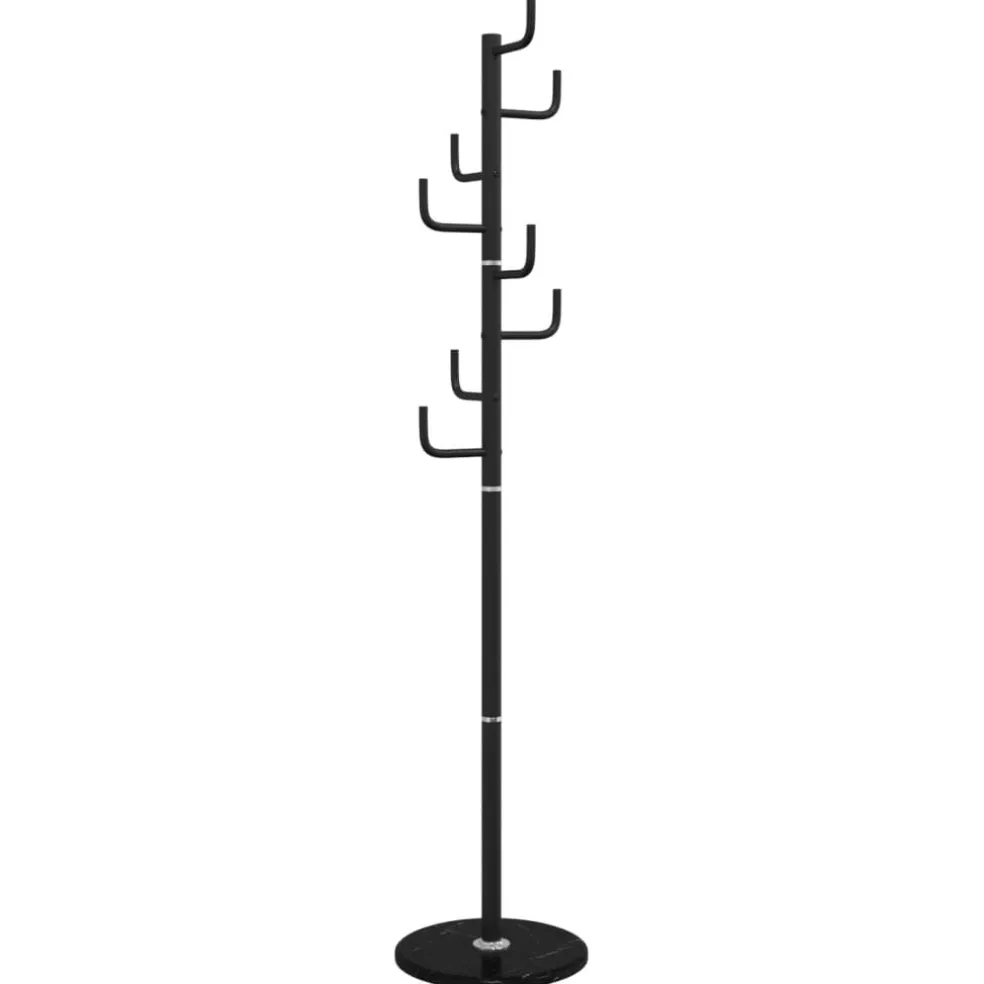 vidaXL Kapstok 183 cm gepoedercoat ijzer zwart
