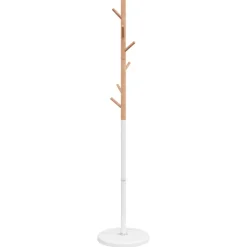 vidaXL Kapstok 172 cm gepoedercoat ijzer wit