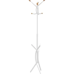 vidaXL Kapstok 176 cm gepoedercoat ijzer wit