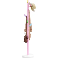 vidaXL Kapstok 172 cm gepoedercoat ijzer roze