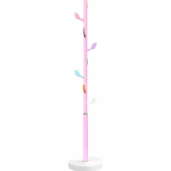vidaXL Kapstok 172 cm gepoedercoat ijzer roze