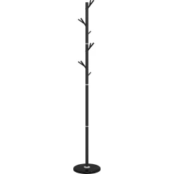 vidaXL Kapstok 175 cm gepoedercoat ijzer zwart