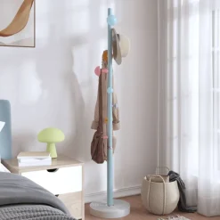 vidaXL Kapstok 172 cm gepoedercoat ijzer blauw
