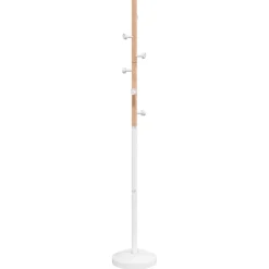 vidaXL Kapstok 177 cm gepoedercoat ijzer wit