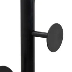 vidaXL Kapstok 176 cm gepoedercoat ijzer zwart