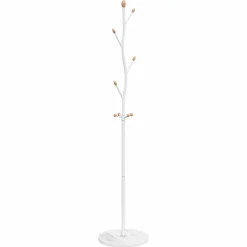vidaXL Kapstok 177 cm gepoedercoat ijzer wit