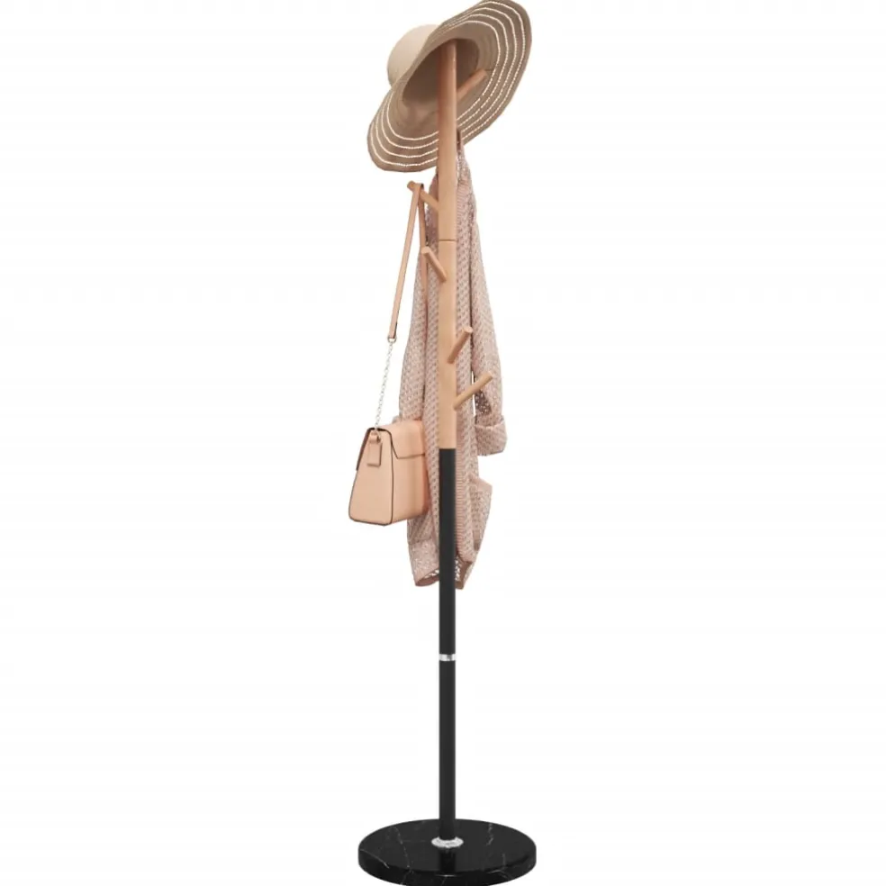 vidaXL Kapstok 172 cm gepoedercoat ijzer zwart