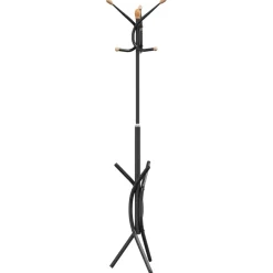 vidaXL Kapstok 176 cm gepoedercoat ijzer zwart