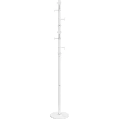 vidaXL Kapstok 176 cm gepoedercoat ijzer wit