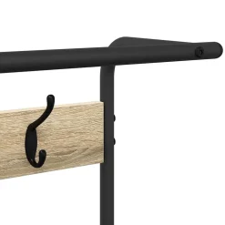vidaXL Kapstok met plank Sonoma Eiken 75 x 34 x 184 cm Bewerkt hout