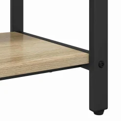 vidaXL Kapstok met plank Sonoma Eiken 75 x 34 x 184 cm Bewerkt hout