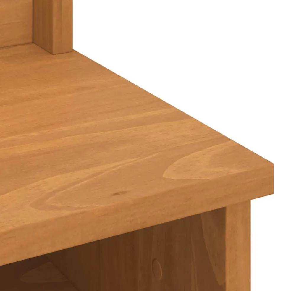 vidaXL Kapstok SANDNES 45x40x159,5 cm massief grenenhout