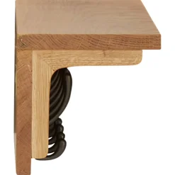 vidaXL Kapstok 60x16x16 cm massief eikenhout