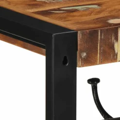 vidaXL Kapstok 80x35x35 cm massief gerecycled hout meerkleurig