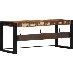 vidaXL Kapstok 80x35x35 cm massief gerecycled hout meerkleurig