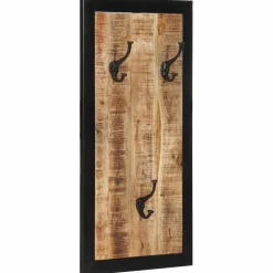 vidaXL Kapstok 40x2x80 cm massief ruw mangohout