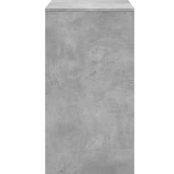 vidaXL Kaptafel met krukje 60x40x113,5 cm betongrijs