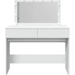 vidaXL Kaptafel met LED-verlichting 100x40x120 cm wit