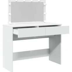 vidaXL Kaptafel met LED-verlichting 100x40x120 cm wit