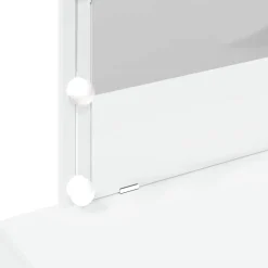 vidaXL Kaptafel met LED-verlichting 100x40x120 cm wit