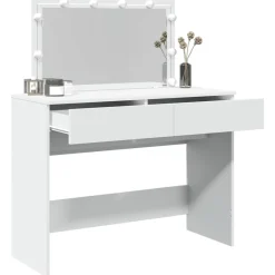 vidaXL Kaptafel met LED-verlichting 100x40x120 cm wit