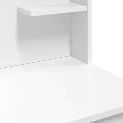 vidaXL Kaptafel met LED-verlichting 96x40x142 cm wit