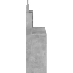 vidaXL Kaptafel met spiegel 96x39x142 cm betongrijs