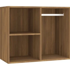 vidaXL Kaptafelset met LED-verlichting bewerkt hout artisanaal eiken