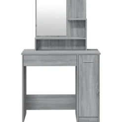 vidaXL Kaptafelset 86,5x35x136 cm grijs sonoma