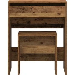 vidaXL Kaptafel 2 st Oud Hout 60 x 40 x 75 cm Bewerkt hout