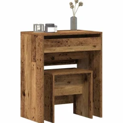vidaXL Kaptafel 2 st Oud Hout 60 x 40 x 75 cm Bewerkt hout