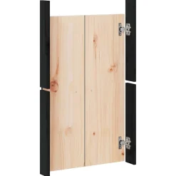 vidaXL Kastdeurtjes voor buitenkeuken MEPPEL 2 st 50x9x82 cm zwart
