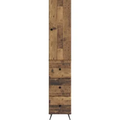 vidaXL Kastenset 2 st 34,5 x 34,5 x 90 cm Bewerkt hout Oud hout