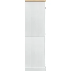 vidaXL Kasten Wit 76 x 50 x 170 cm Massief grenenhout