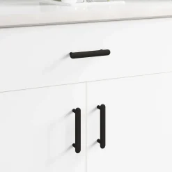 vidaXL Kasthandgreep 2 st Zwart 121 x 16.6 x 28.3 mm IJzer