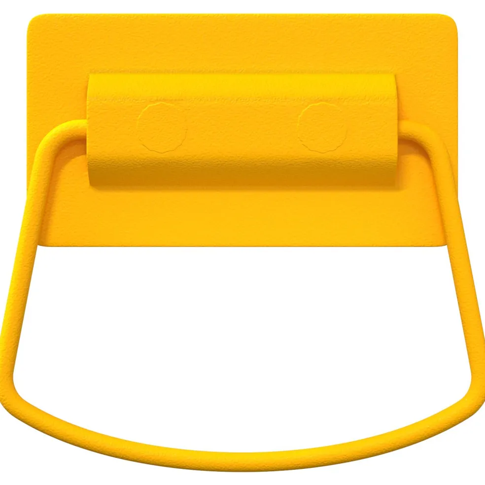 vidaXL Kast Handvatten 2 st Mosterdgeel 85 x 45 mm Metaal