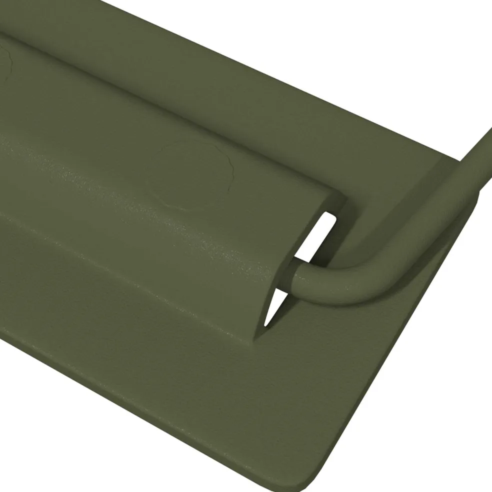 vidaXL Kast Handvatten 2 st Olijf Groen 85 x 45 mm Metaal