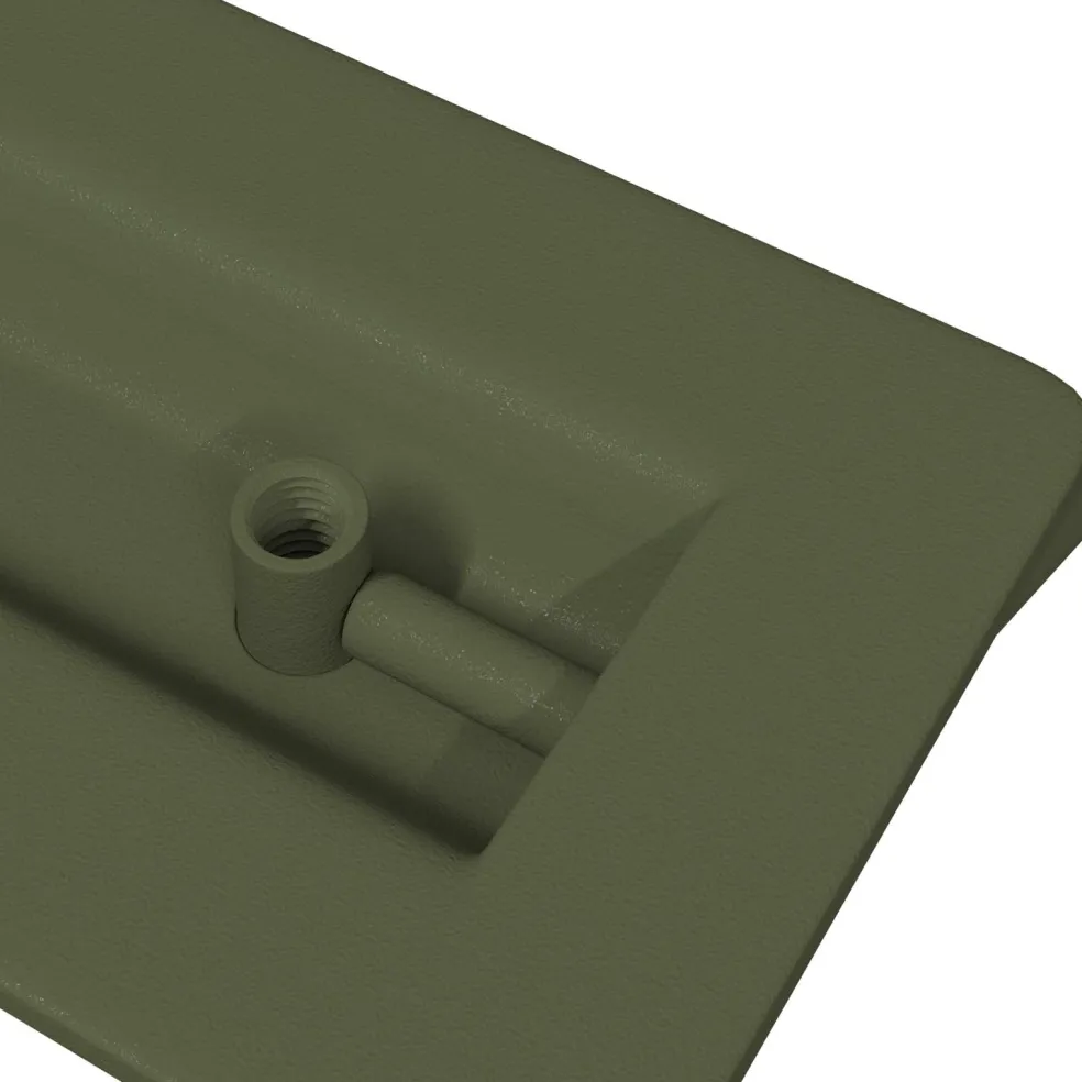 vidaXL Kast Handvatten 2 st Olijf Groen 85 x 45 mm Metaal