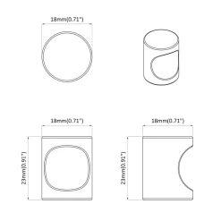 vidaXL Kastknoppen 2 st Zwart M4 x 12 mm IJzer