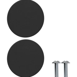 vidaXL Kastknoppen 2 st Zwart M4 x 12 mm IJzer