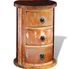 vidaXL Kast met 3 lades massief gerecycled hout