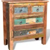 vidaXL Kast met 4 lades massief gerecycled hout