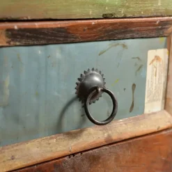 vidaXL Kast met 4 lades massief gerecycled hout